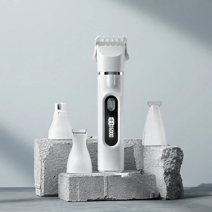 Electric pet hair clipper, rechargeable, for dogs and cats