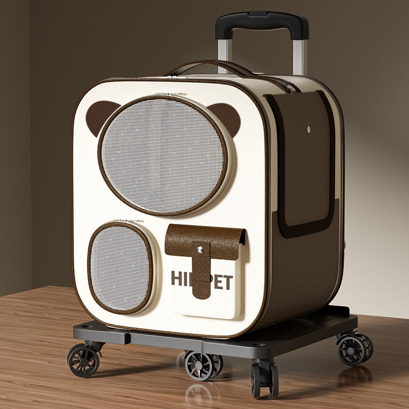 Pet Transport Bag with Wheels, Oxford Fabric