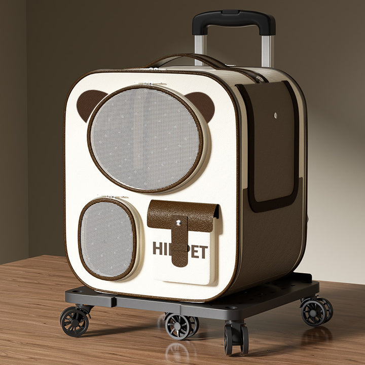 Pet Transport Bag with Wheels, Oxford Fabric