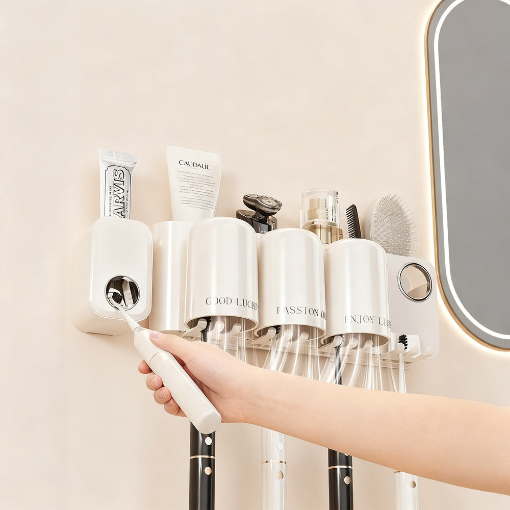 Toothbrush wall holder without drilling