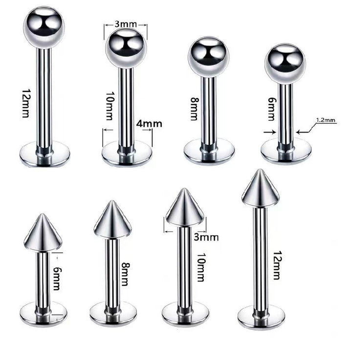 Titan Piercing bar with internal thread