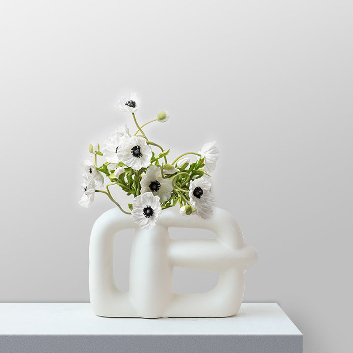 Ceramic flower vase, European style
