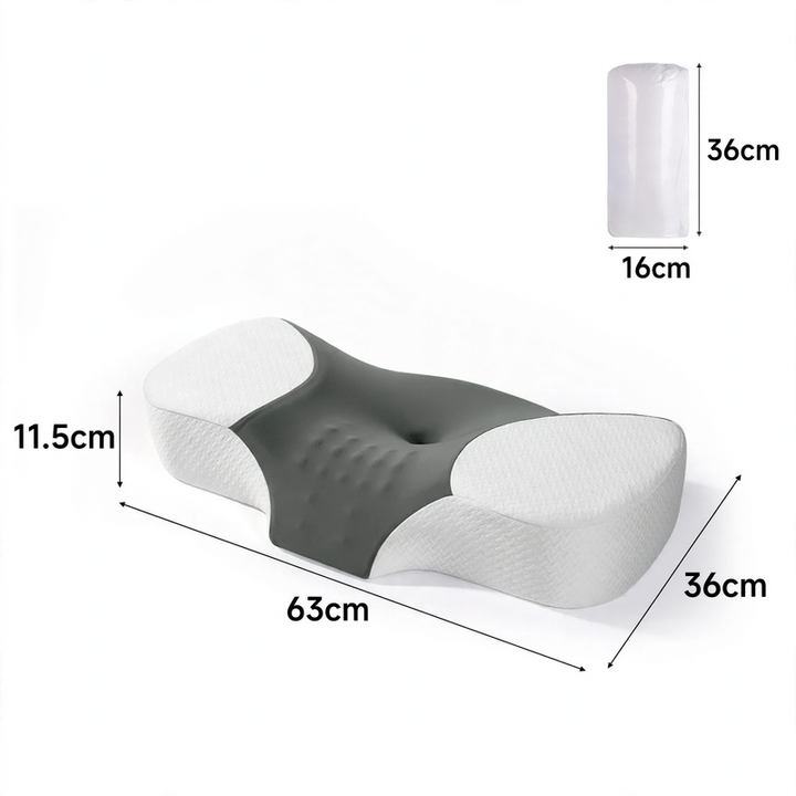 Neck support pillow, memory foam, 63×36×11.5 cm