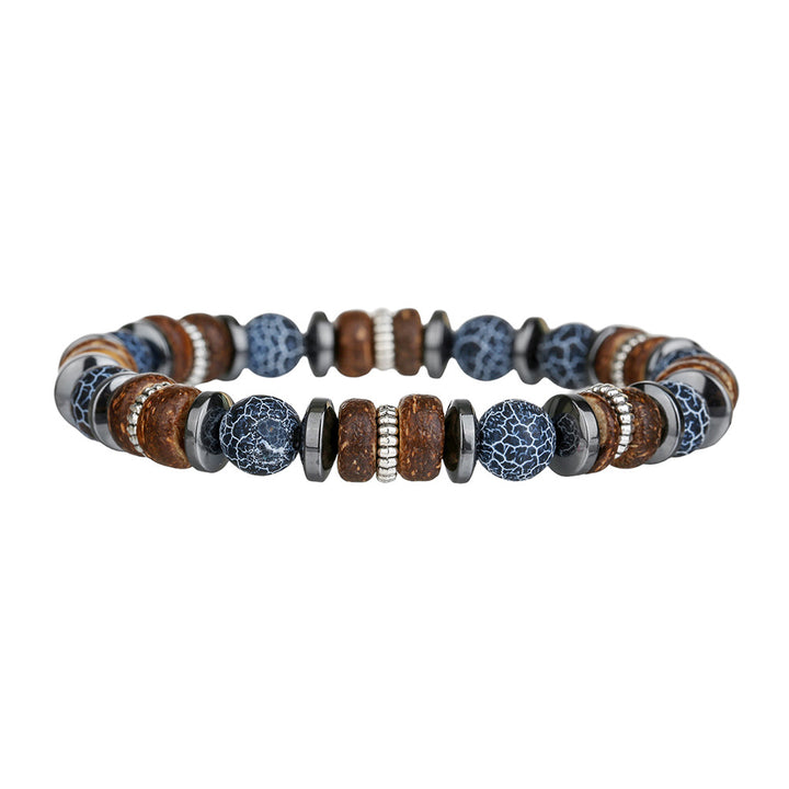 Beaded bracelet made of natural stones