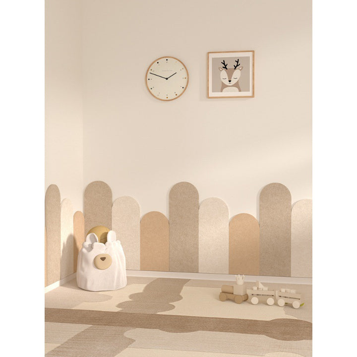 Foam wall panels with arch design, protective padding