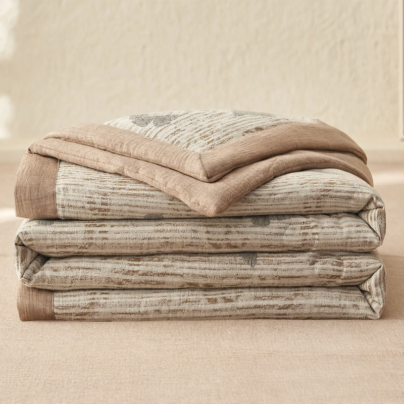 Cotton summer blanket, lightweight and breathable, washable
