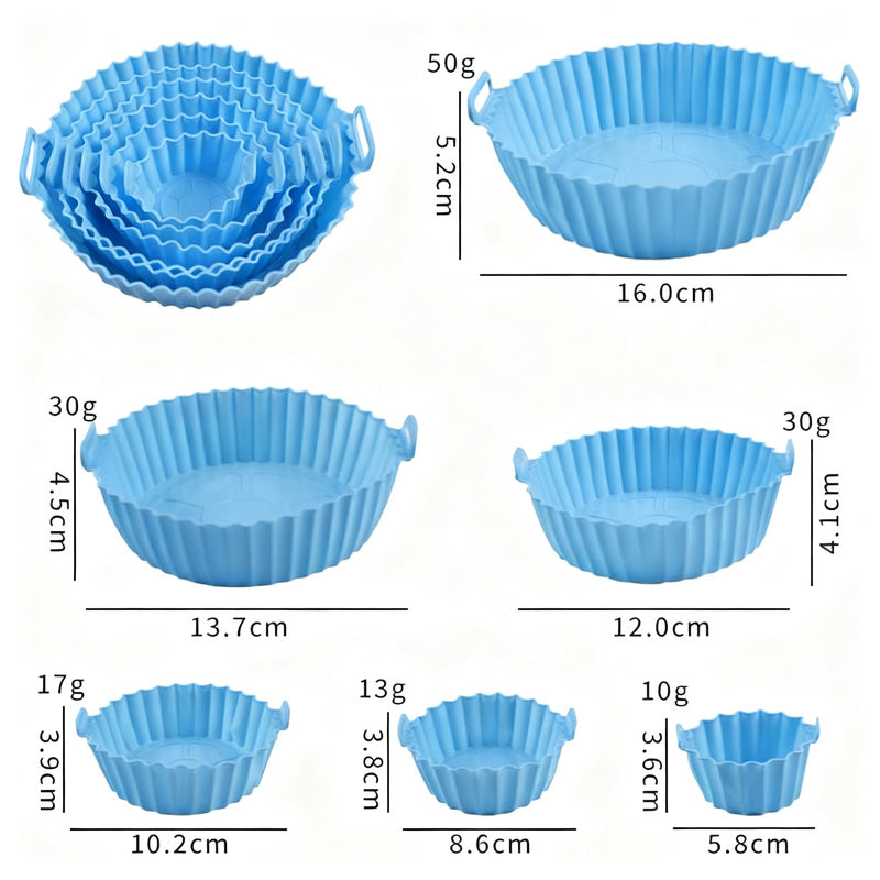Silicone egg cups, round, 9×9×7 cm