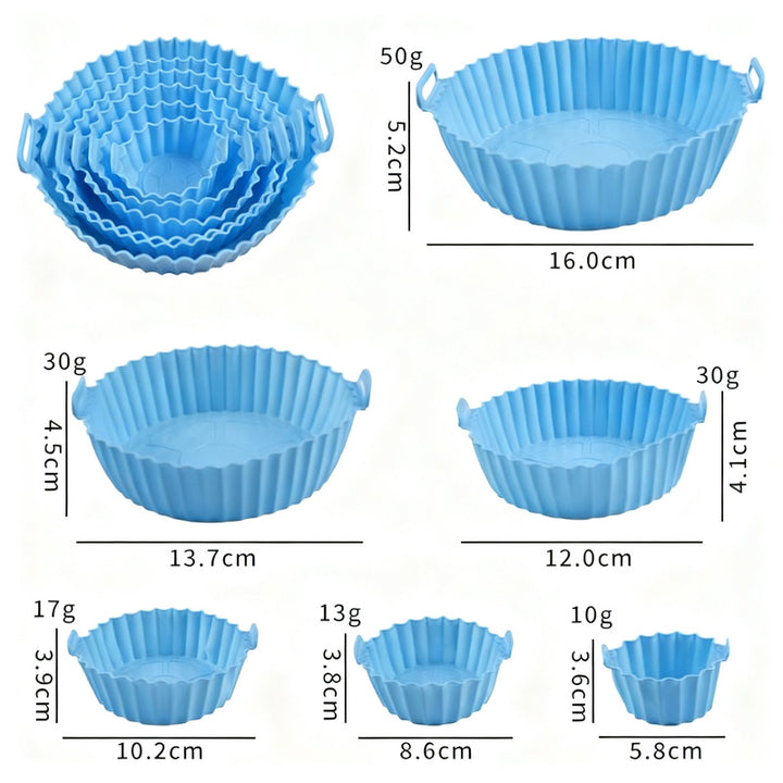 Silicone egg cups, round, 9×9×7 cm