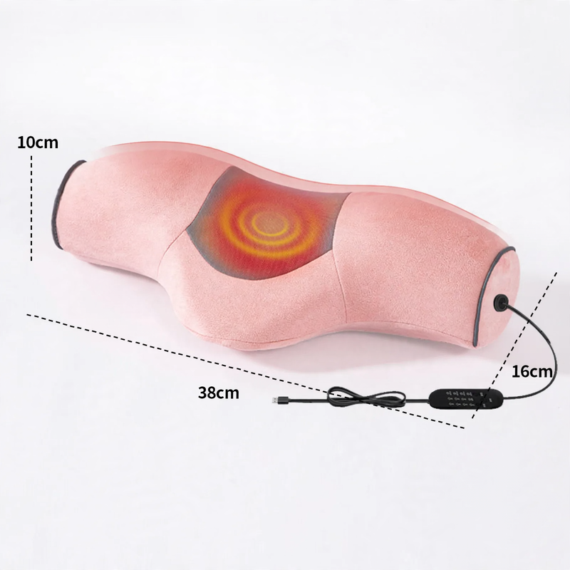 Neck pillow with heat function and massage, round