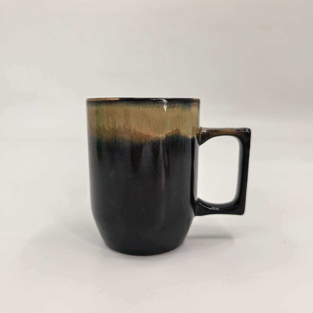 Ceramic coffee cup 346 ml with burning effect