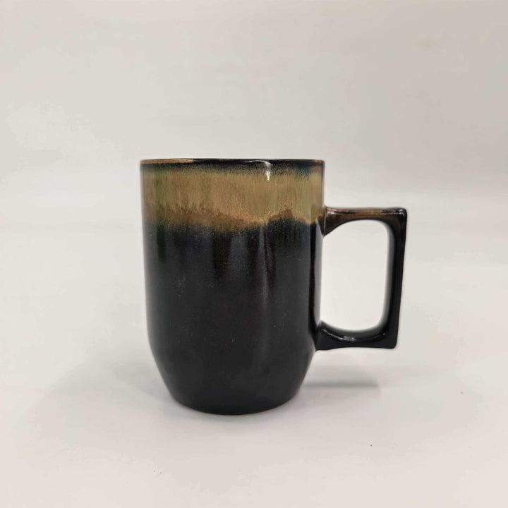 Ceramic coffee cup 346 ml with burning effect
