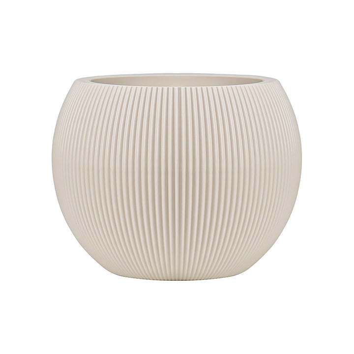 Ceramic flower vase, country house style, woven texture