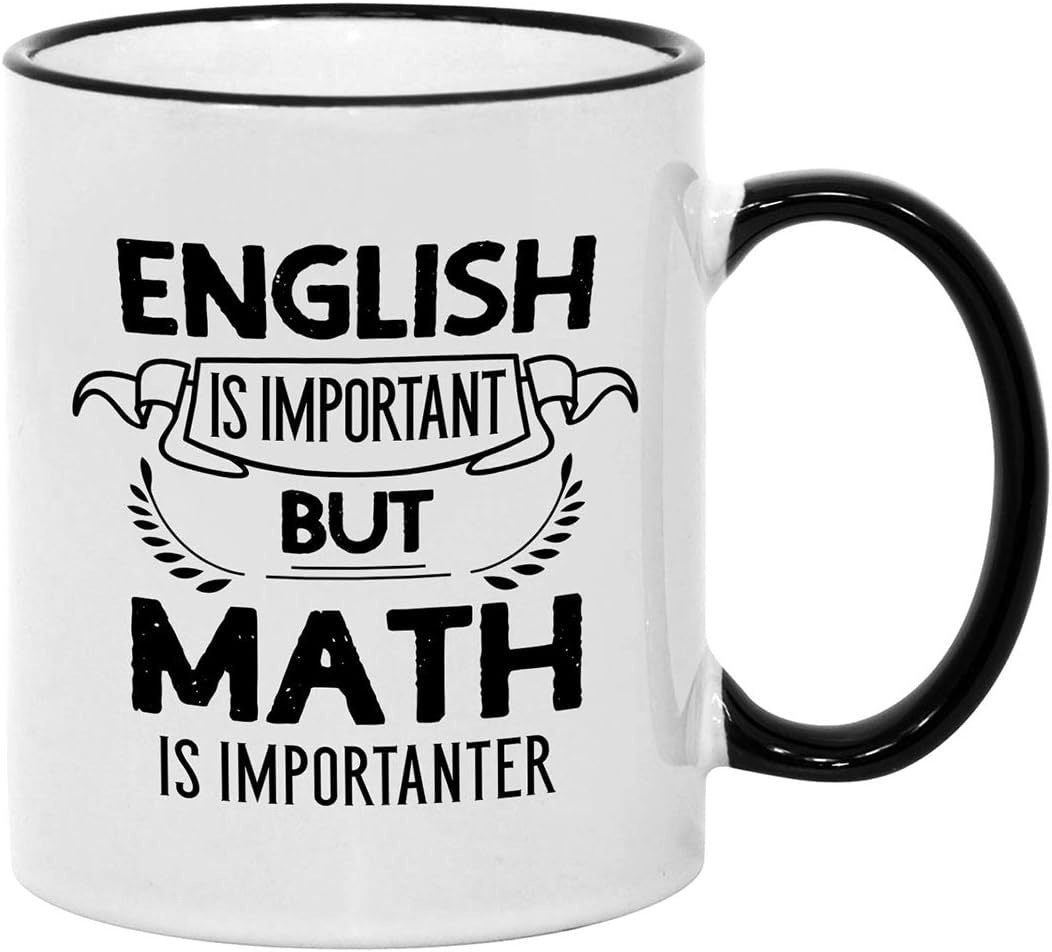 Ceramic coffee mug with saying, 301–400 ml