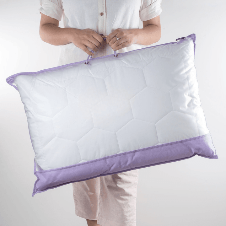 Kalsten | Luméa Lavender Suede Sleep Pillow | Anti-bacterial, hypoallergenic pillow for sensitive skin