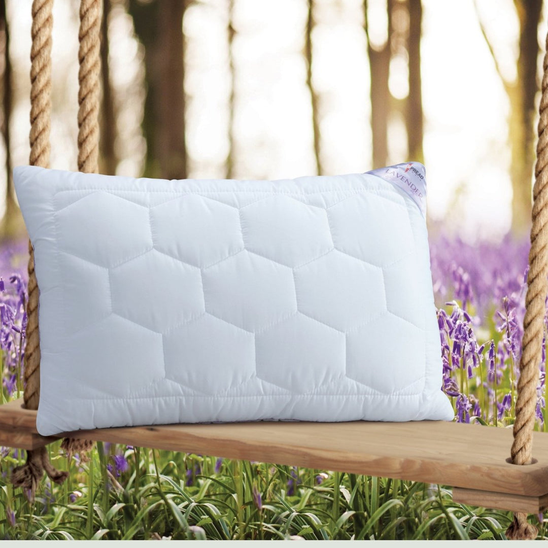 Kalsten | Luméa Lavender Suede Sleep Pillow | Anti-bacterial, hypoallergenic pillow for sensitive skin