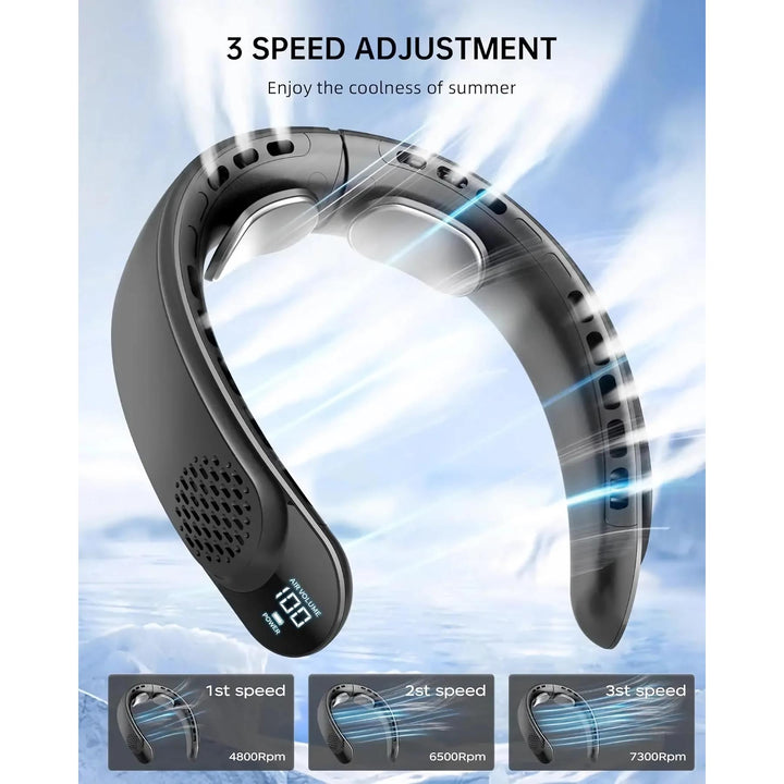 Portable Neck Fan with Rechargeable Cooling for Outdoor Sports | Kalsten