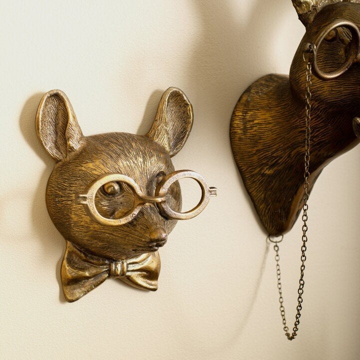ArtBeest Animal Head Wall Decoration – Hand-Painted Playful Figures Made of Resin | Kalsten