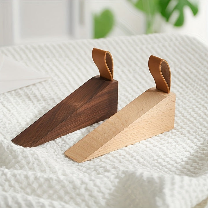 NordGrip Wooden Doorstopper – Scandinavian Design with Non-Slip Base | Kalsten