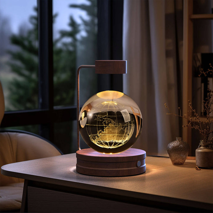 Crystal Ball Cosmic Dinosaur Indoor Night Light USB Power Warm Bedside Light Birthday Gift Night Lamp | Kalsten