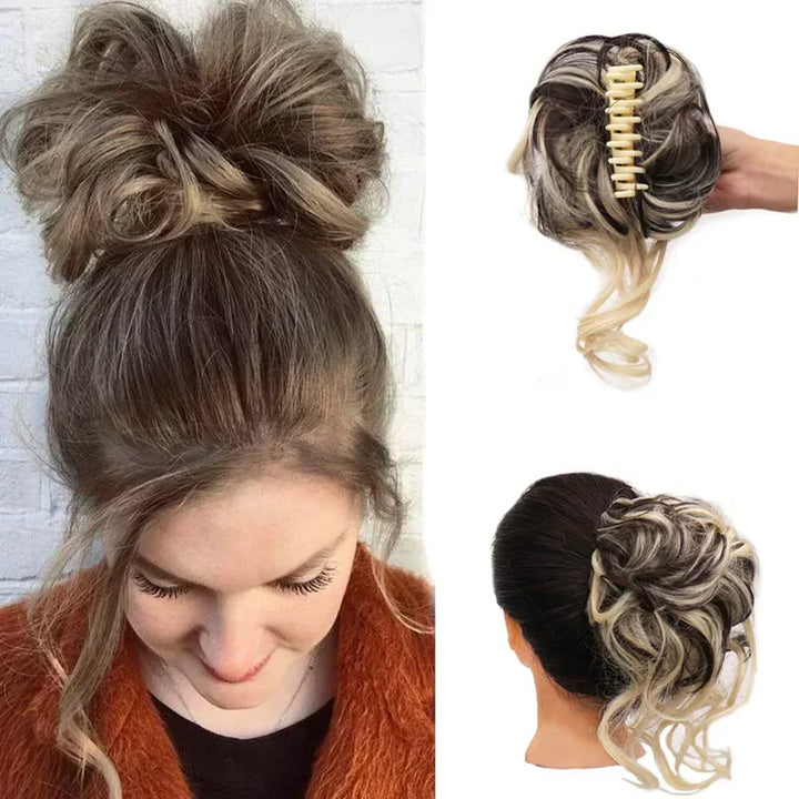 Kalsten | Curly Hair Bun – Clip-in Hair Piece with Volume and Natural Look