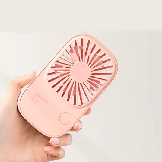 Mini Handheld USB Rechargeable Fan with 3 Speeds, Portable Lash Fan & Desk Stand | Kalsten