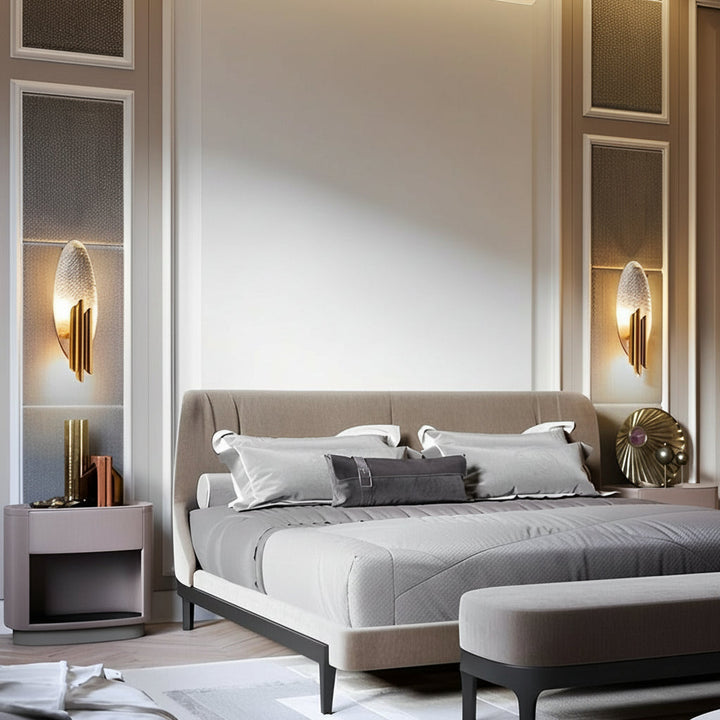 LED Wall Sconce Light – Modern Oval Iron Electroplated (45x17cm / 17.7x6.7in) | Kalsten