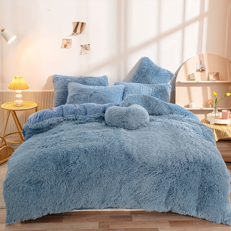 Ultra Soft Plush Duvet Cover Set with Zipper - Luxury & Comfort Kalsten