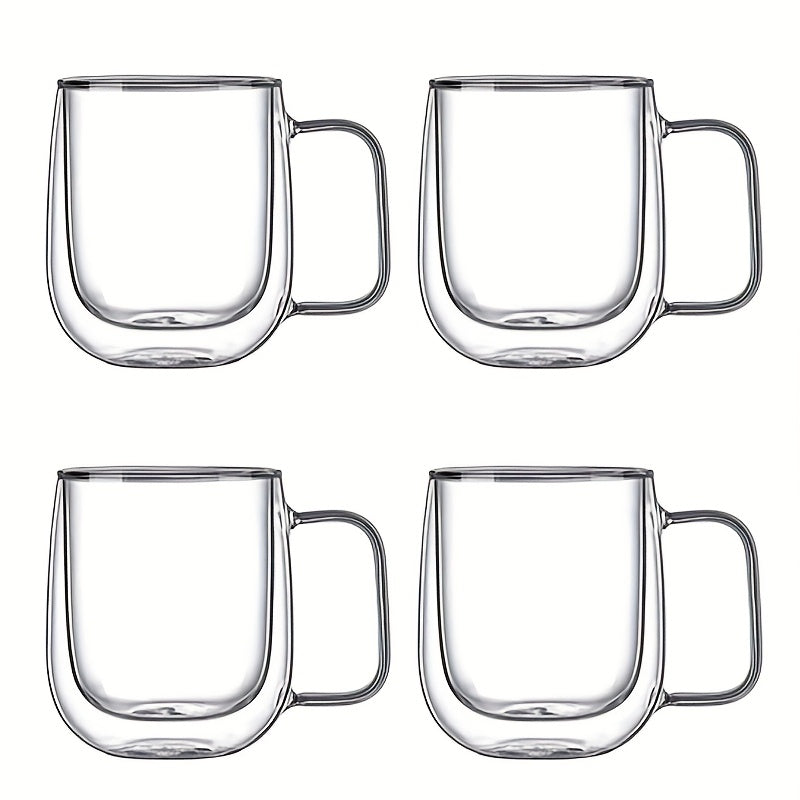 ThermoSip Double-Walled Glass Mug – Borosilicate Glass, Heat Resistant & Elegant | Kalsten