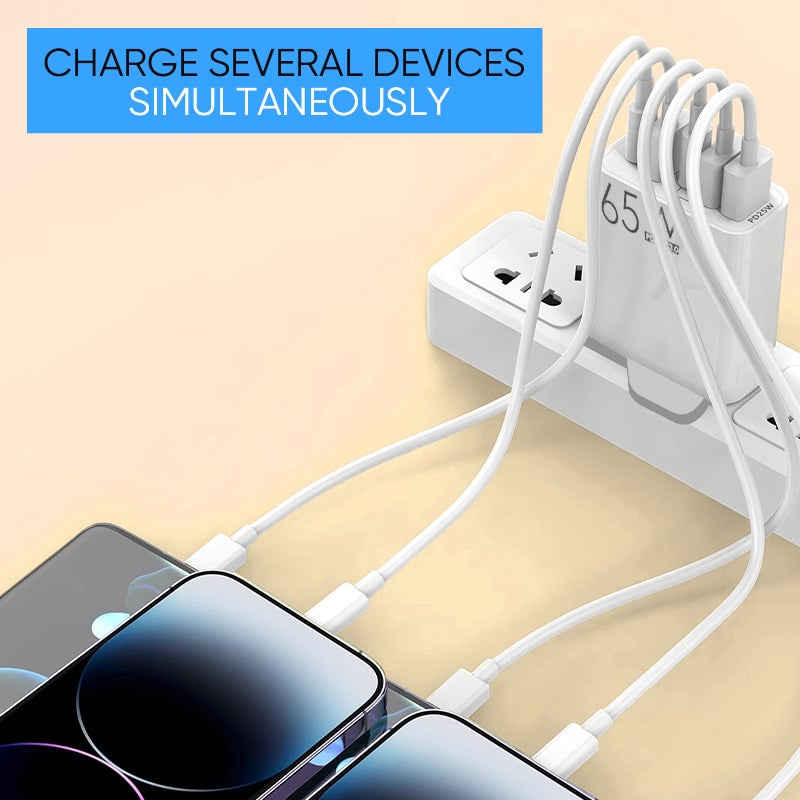 Multi-Port Adapter 65W Fast Charger - US Standard | Kalsten