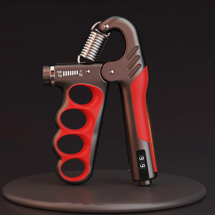 Kalsten | Adjustable Hand Grip Strengthener | 5–100KG Resistance | Rep Counter | Non-Slip Handles