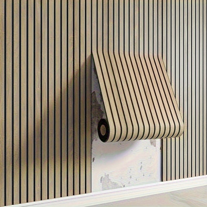 Kalsten | WoodLook Wall Panels – Self-Adhesive 3D PVC Wall Covering for Quick Living Effect