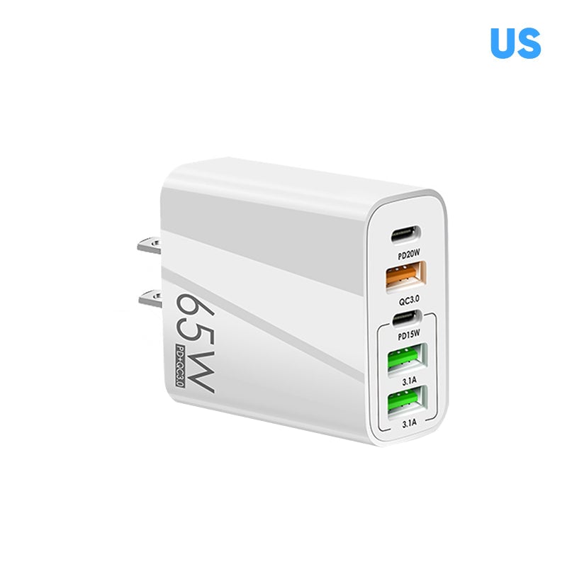 Multi-Port Adapter 65W Fast Charger - US Standard | Kalsten