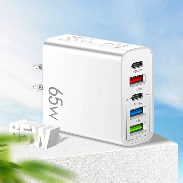 Multi-Port Adapter 65W Fast Charger - US Standard | Kalsten