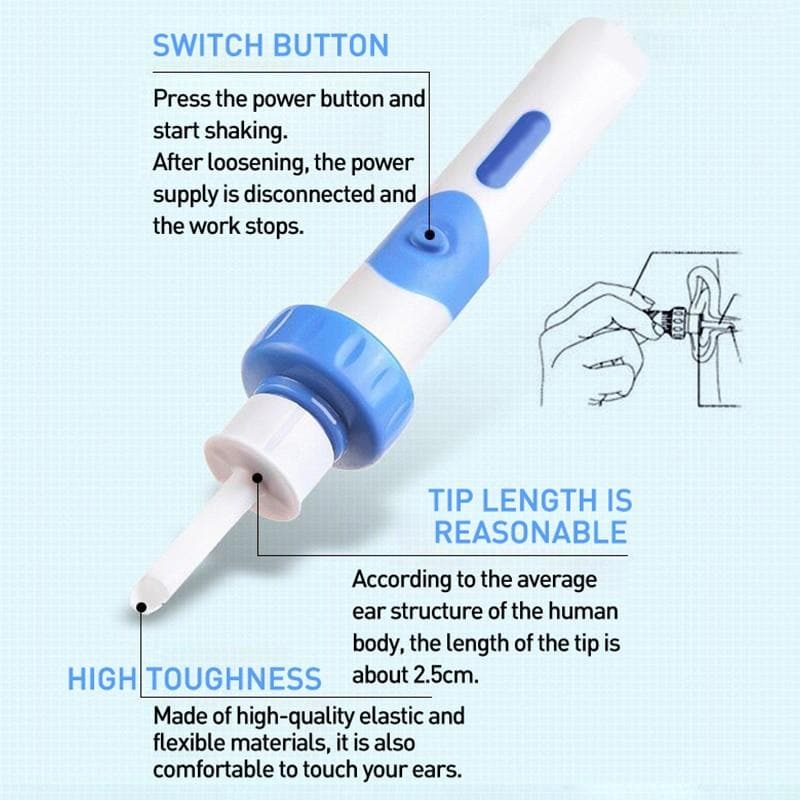 Kalsten | Ear Cleaner with Vibration and Vacuum – Safe and Painless for Adults & Children