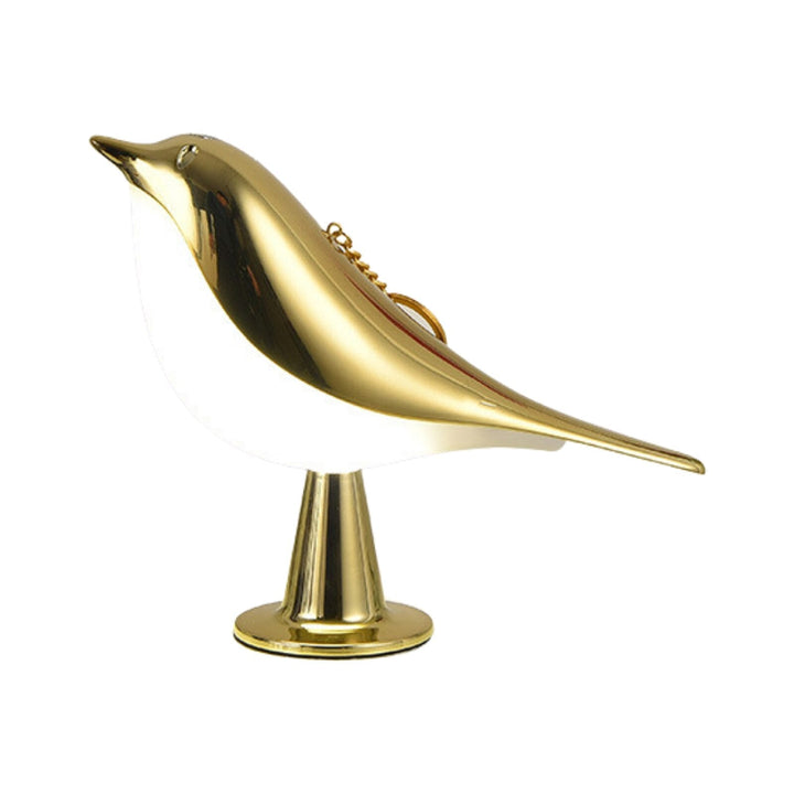 Table Lamp with Bird Design in Wood Finish | Kalsten