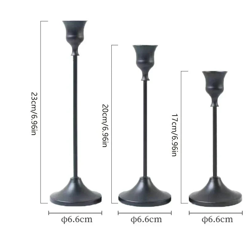 Gold Metal Candle Holders – Table Set Kalsten