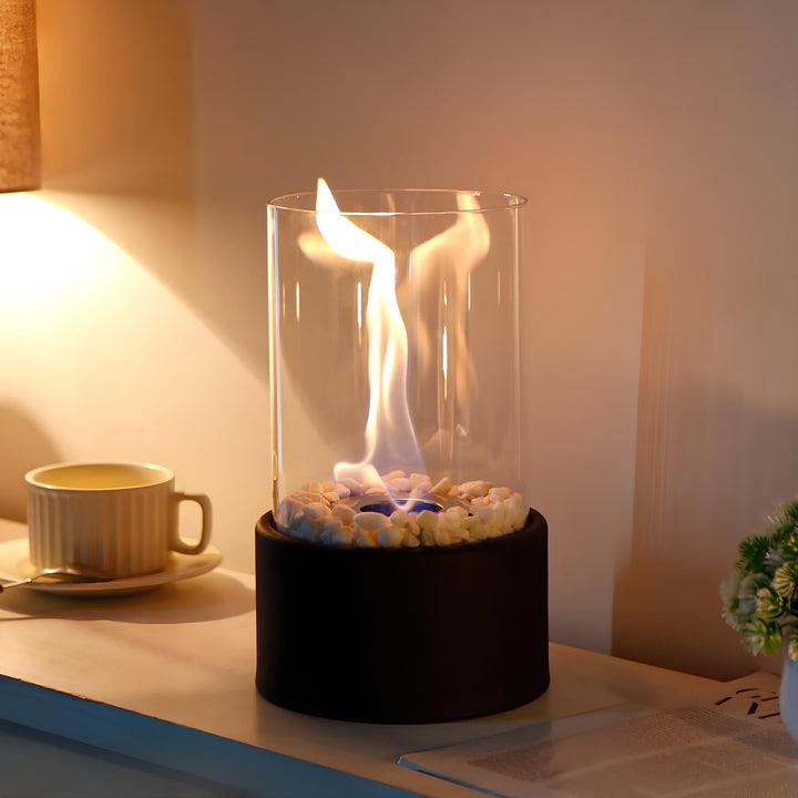Kalsten | Glass Oil Lamp Decorative Tabletop Fireplace