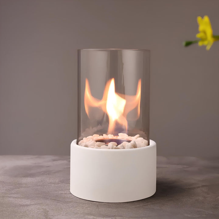 Kalsten | Glass Oil Lamp Decorative Tabletop Fireplace