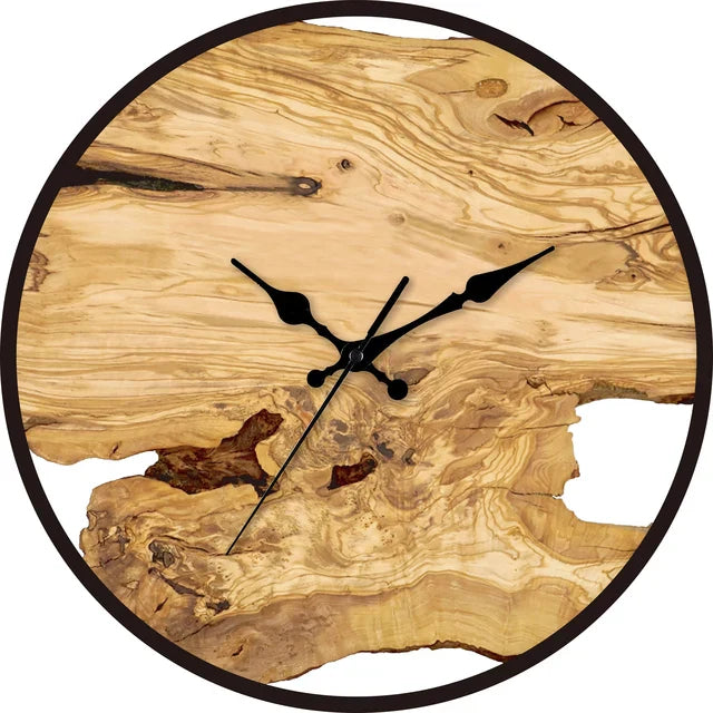 Rustic Wooden Wall Clock with Roman Numerals Kalsten