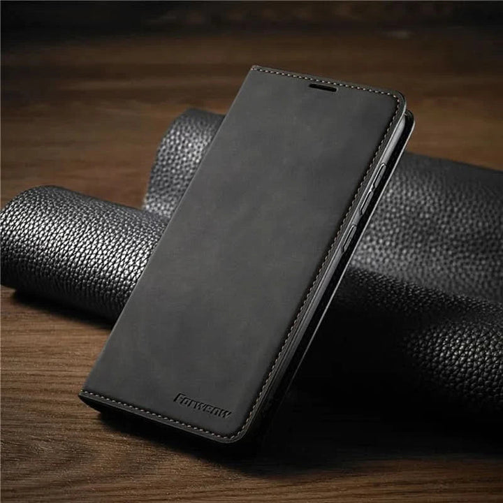 Kalsten | iPhone Leather Case with Magnetic Closure and Protection