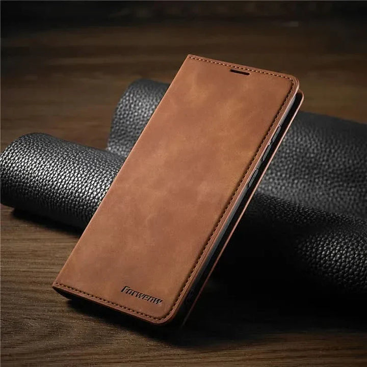 Kalsten | iPhone Leather Case with Magnetic Closure and Protection