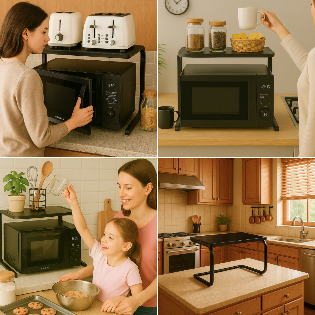 SpaceRack™ Kitchen Shelf 2 Levels Without Drilling | Kalsten