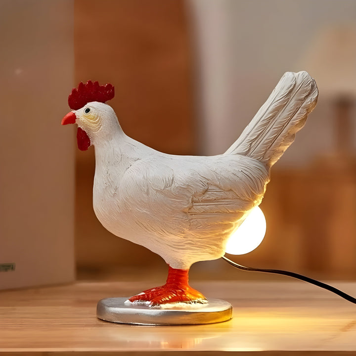 EggGlow Table Lamp – Charming Chicken Shape with Warm LED Light Kalsten
