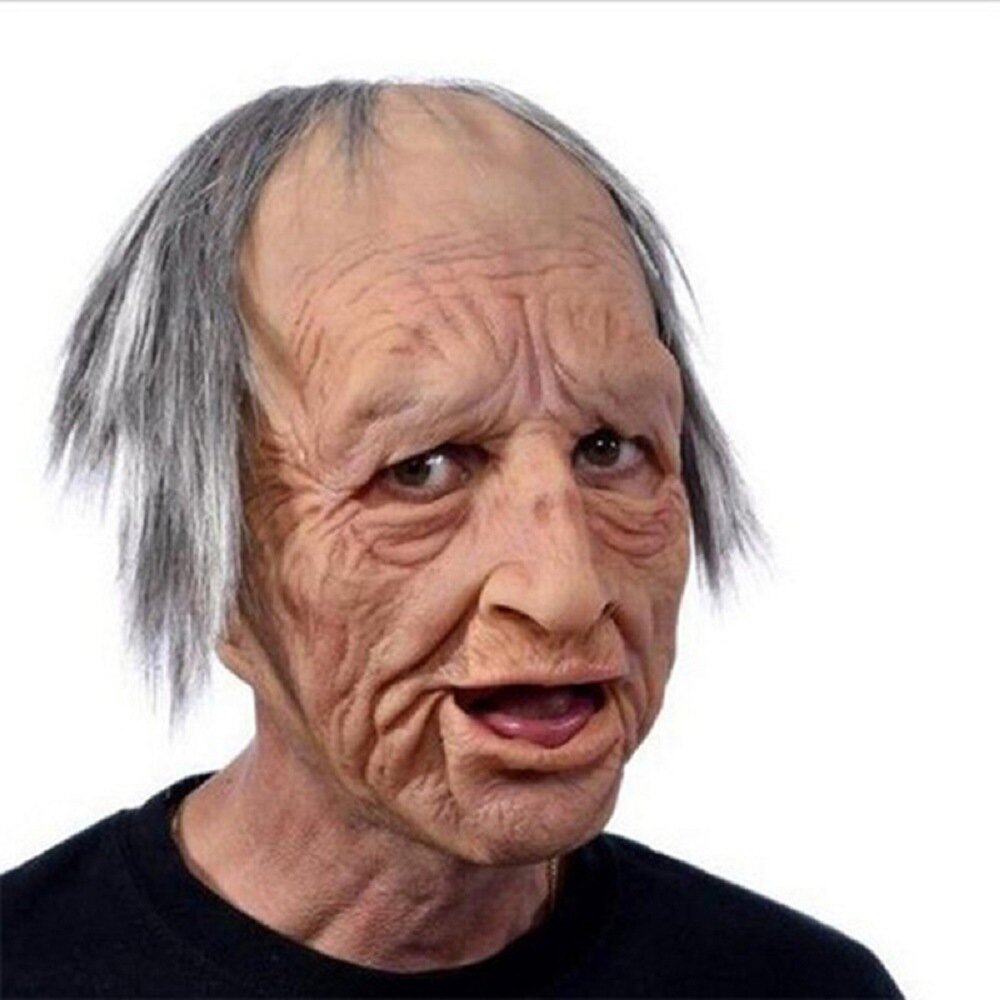 Creepy Old Man Mask – Realistic Latex Halloween Mask for Adults | Kalsten