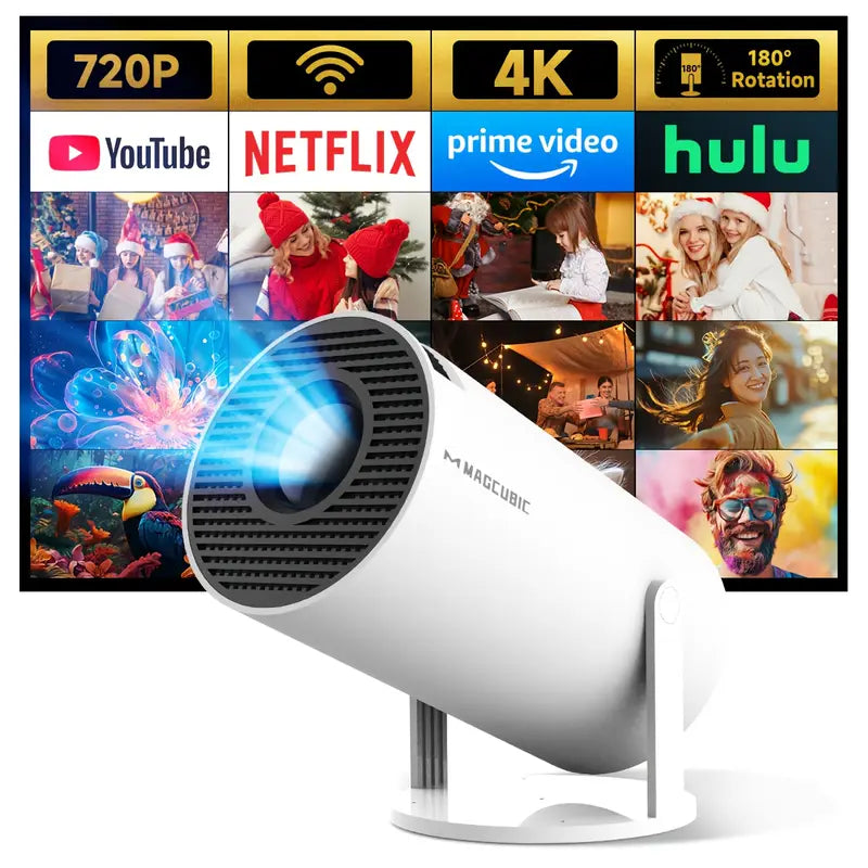 Kalsten | Magcubic HY300 4K Mini Projector – Android 11, Dual WiFi 6, 260 ANSI, Wireless 5.0