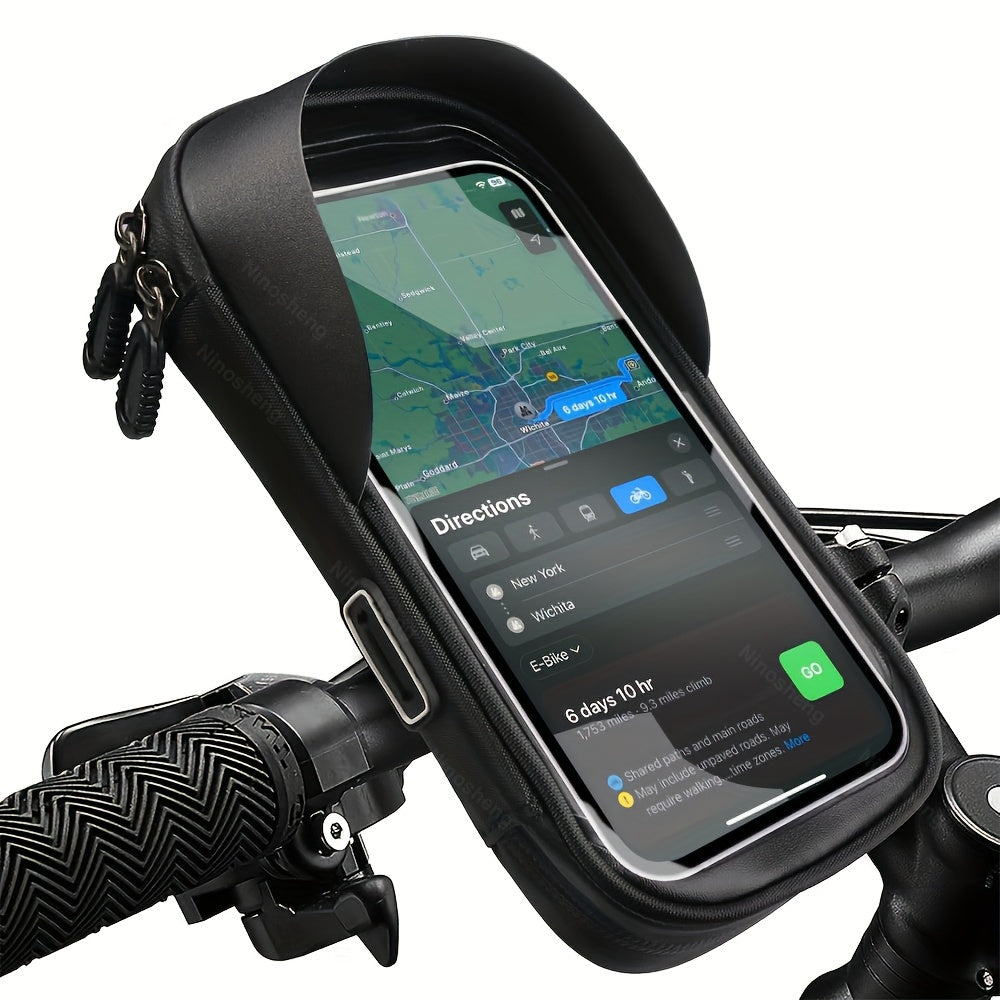 Waterproof Phone Holder for Bicycle and Motorcycle – 360° Rotatable and Suitable for 4.5–6.4 Inches | Kalsten