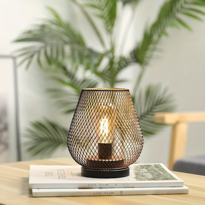 RusticMesh Table Lamp Set – Industrial Style and Atmospheric Lighting | Kalsten