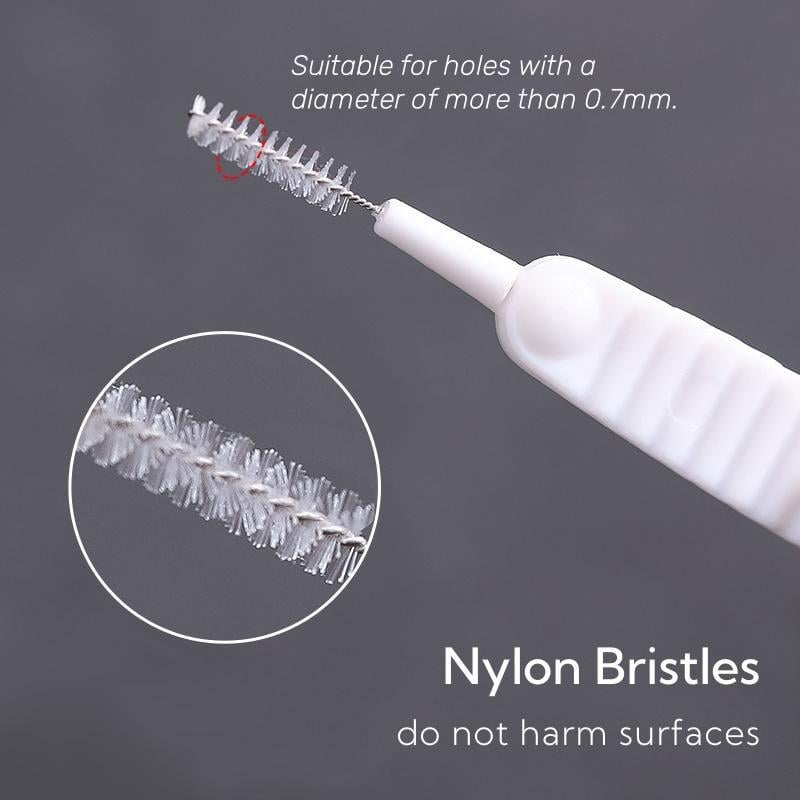 Kalsten | Precision Cleaning Brush Set | 30-Pack | Nylon Bristles with PP Handle | Multi-Surface Use