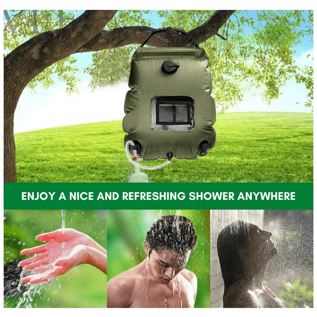 SolarFlow Portable Shower — Experience warm freedom and freshness wherever the adventure calls | Kalsten