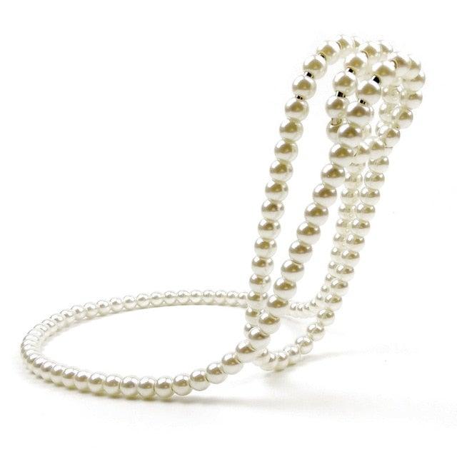 Kalsten | Elegant Pearl Bottle Holder - Hanging Wine Bottle Holder Rack